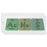 Acnes-Ac-Ne-S-Actinium-Neon-Sulfur Custom Rack Cards