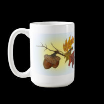 Acorn and Oak Leaves mugs by Rockangel1 Acorn and Oak Leaves mugs