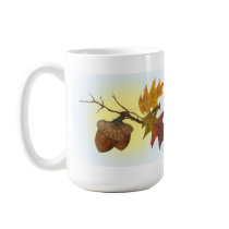 Acorn and Oak Leaves mugs by Rockangel1 Acorn and Oak Leaves mugs