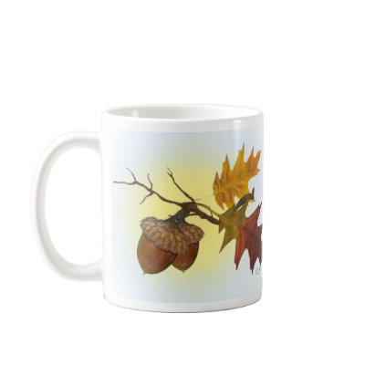 Acorn and Oak Leaves  Coffee Mugs by Rockangel1