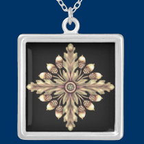 Acorn and Oakleaf Pentagram Necklace necklaces