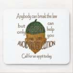 Acorn - Anybody can break the law... Mouse Pad