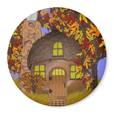 Acorn Faery Cottage Magnet by KirstenEdwards