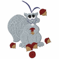 Acorn Squirrel embroidered shirts