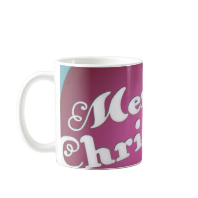 Acornament Mauve Retro Christmas Ornament Mugs by JaZilla