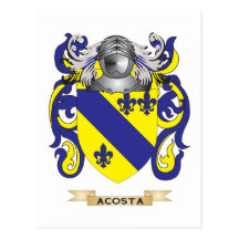 Acosta Coat of Arms (Family Crest) Post Card
