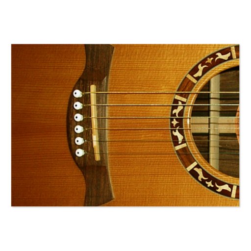 Acoustic 6 String Guitar Business Card Templates