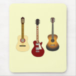 Acoustic and Electric Guitars Musican Guitarist mousepads