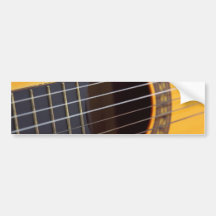 Acoustic Guitar Background Bumper Stickers