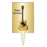 Acoustic Guitar Birthday Cake Pick