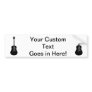 Acoustic Guitar Black Bumper Stickers