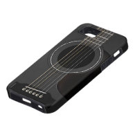 Acoustic Guitar Black iPhone 5 Case