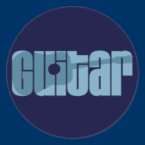 Acoustic Guitar Blue stickers