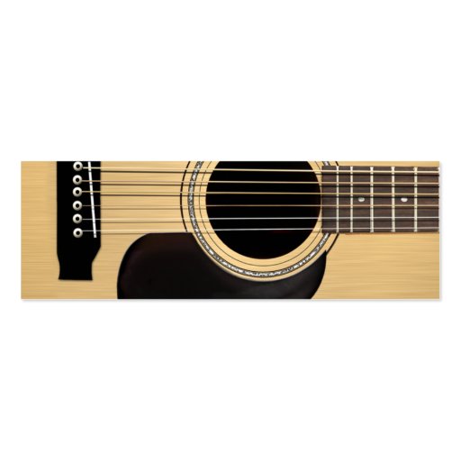 Acoustic Guitar Business Card (front side)