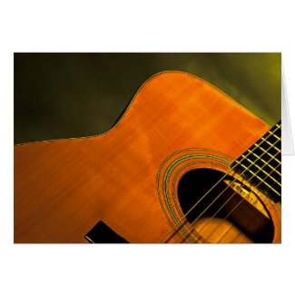 Acoustic guitar card