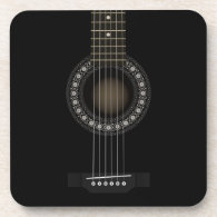 Acoustic Guitar Cork Coaster