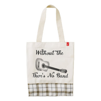Acoustic Guitar Custom Zazzle HEART Tote