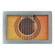 Acoustic Guitar Detail Belt Buckles