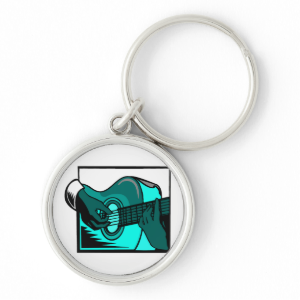 acoustic guitar hand playing teal i graphic.png key chains