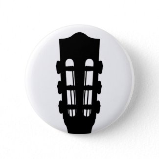 Acoustic Guitar Head Button Badge button