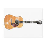Acoustic Guitar horizontal (distressed) Postcards