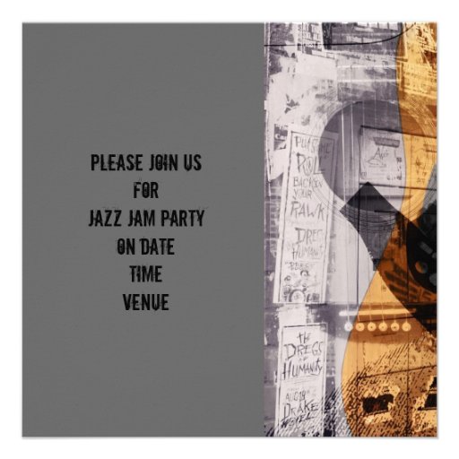 acoustic guitar jazz jam invitation