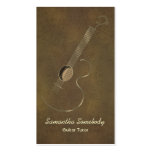 Acoustic Guitar Logo Business Cards