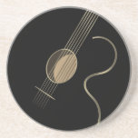 Acoustic Guitar Logo Coaster