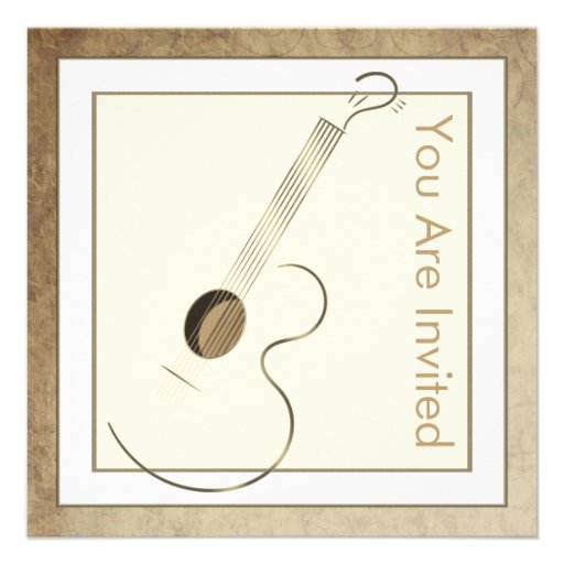 acoustic guitar invitations