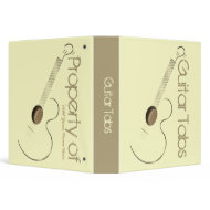 Acoustic Guitar Logo Tabs Binder 1.5
