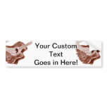 Acoustic guitar painting sepia toned version bumper stickers