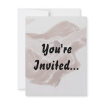 Acoustic guitar painting sepia toned version custom invitations