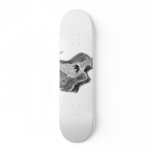 Acoustic guitar painting with arm, music art skate boards