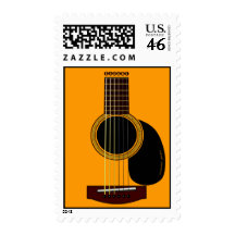 acoustic guitar postage stamps