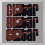 Acoustic Guitar Rust Print