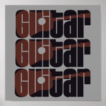 Acoustic Guitar Rust Print
