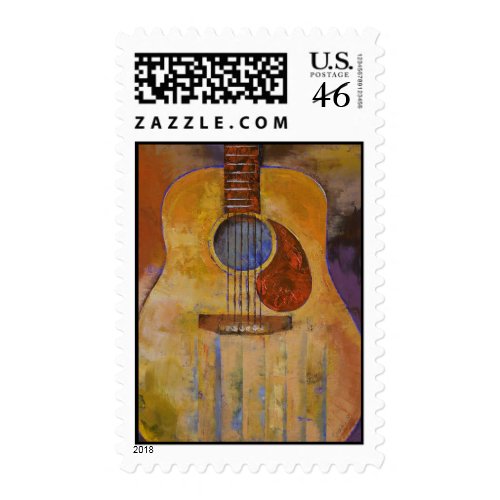 Acoustic Guitar Stamp stamp