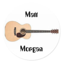 Acoustic Guitar Sticker by mwademorgan Acoustic Guitar Sticker
