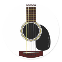 acoustic guitar sticker by matasaburo acoustic guitar sticker