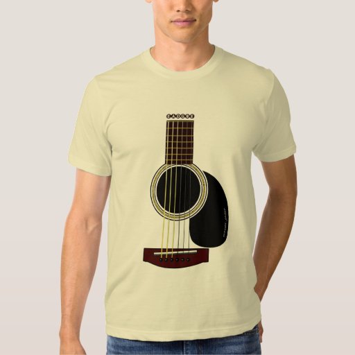 acoustic guitar tshirt