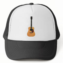 Acoustic Guitar vertical Trucker Hat