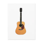 Acoustic Guitar vertical Post Cards