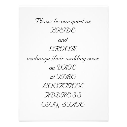 Acoustic Guitar Wedding Invitation