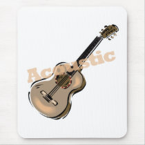 acoustic guitar with text mousepads by geekme acoustic guitar with text mousepads