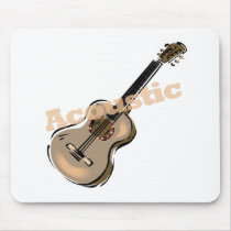 acoustic guitar with text mousepads by geekme acoustic guitar with text mousepads
