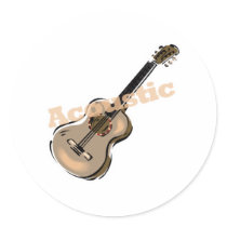 acoustic guitar with text stickers by geekme acoustic guitar with text stickers