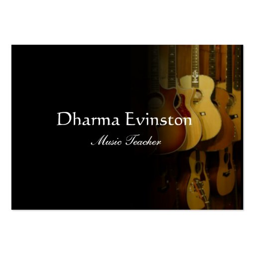 Acoustic Guitars Business Card (front side)