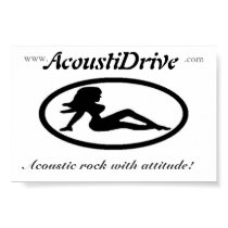 AcoustiDrive band logo poster posters by acoustidrive AcoustiDrive band logo poster posters