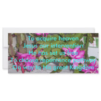 Acquire Heaven Tanka Personalized Rack Card