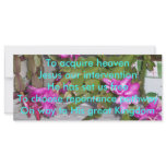 Acquire Heaven Tanka Personalized Rack Card